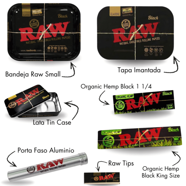 kit raw black completo