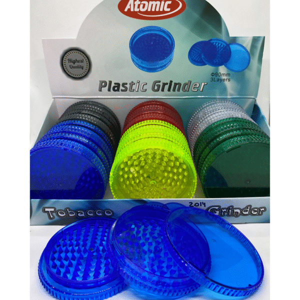 Picador Atomic plástico 90 mm con rejilla y contenedor