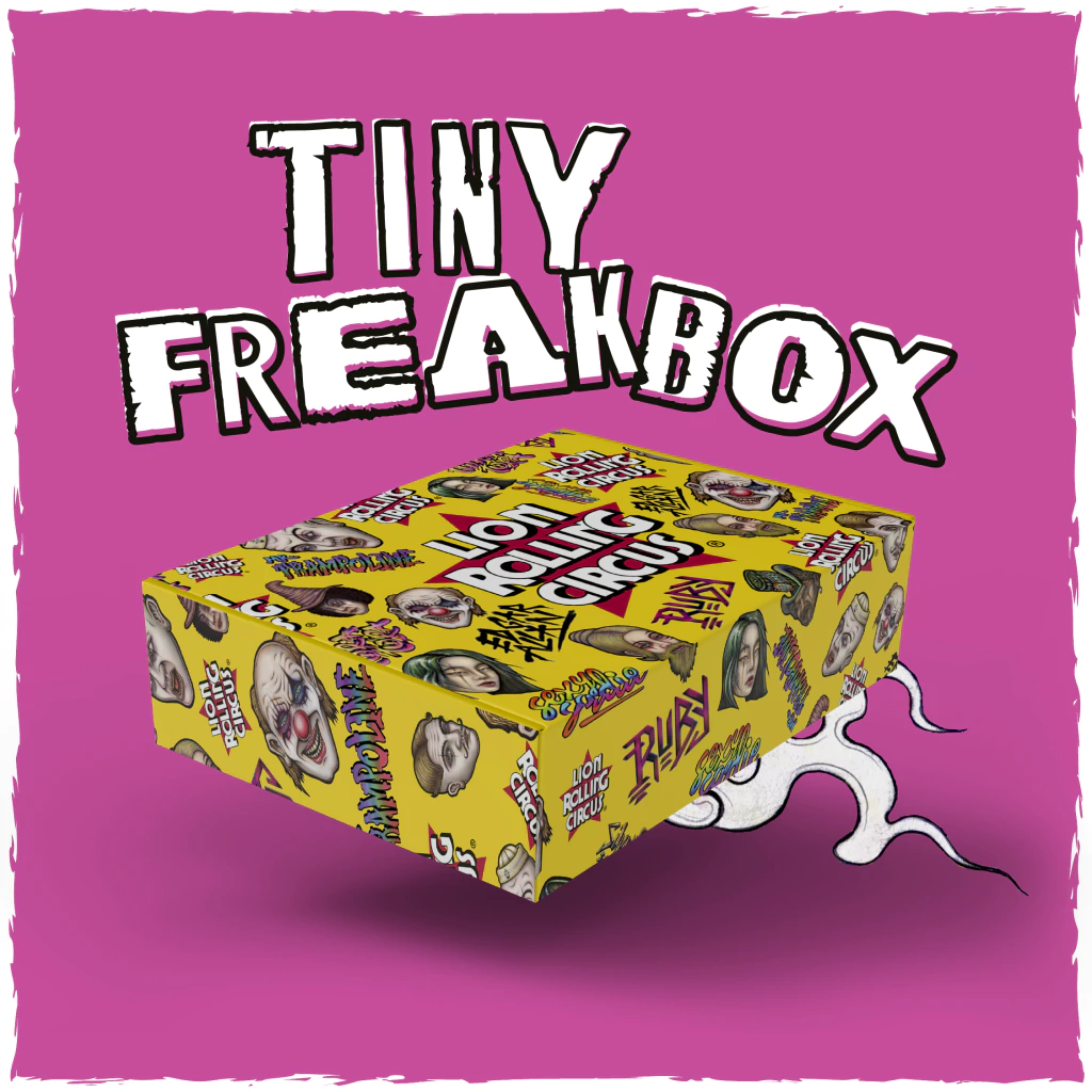 lrc_tinyfreakbox_01-baa6c678394e1fc88617424999694464-1024-1024 Kit Lion Tiny Freak Box Lion Rolling Circus – Set compacto de armado premium - Image 1